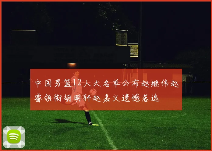 中国男篮12人大名单公布赵继伟赵睿领衔胡明轩赵嘉义遗憾落选