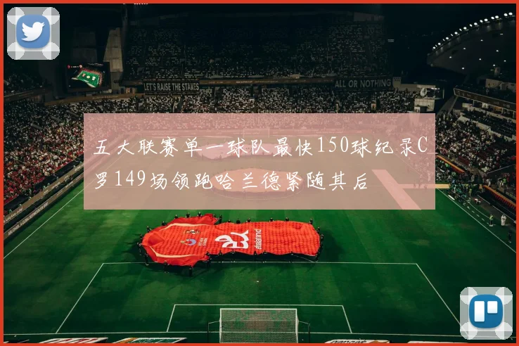 五大联赛单一球队最快150球纪录C罗149场领跑哈兰德紧随其后