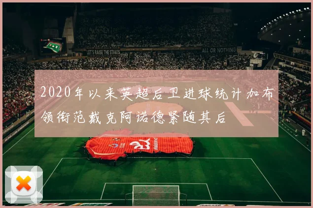 2020年以来英超后卫进球统计加布领衔范戴克阿诺德紧随其后